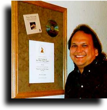 Arlie w/Grammy certificate